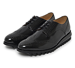 WING TIP SHOES / BLACK